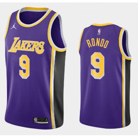 Herren NBA Los Angeles Lakers Trikot Rajon Rondo 9 Jordan Brand 2020-2021 Statement Edition Swingman